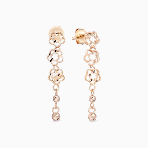 LGS316 - Flower Shaped Jewelry Set in 21K Gold (4 Pieces)  - 12001110746-5 .jpg
