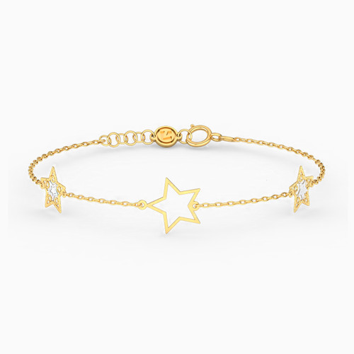 MLB48 - Star Chain Bracelet in 18K Gold - 21047140076 - 1.jpg
