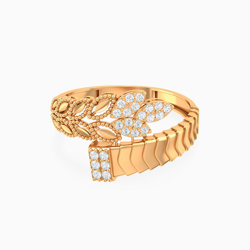 LGR1287 - Leaves Cubic Zirconia Two-Headed Ring in 21K Gold - 22002111997-1.jpg