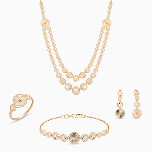 LGS413 - Sphere Cubic Zirconia Jewelry Set in 21K Gold - 12001890444-1 .jpg