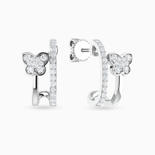 LDE815 - Butterfly Diamond Stud Earrings In 18K Gold - ER417913W18DI1-1.jpg