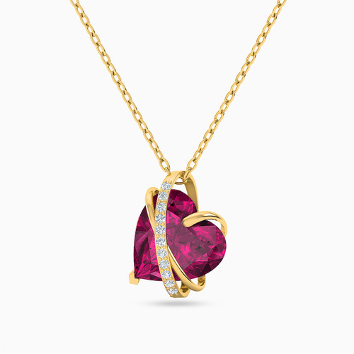 LIN545 - Heart Diamond & Rose Stone Necklace in 18K Gold - 111404130227-1.jpg