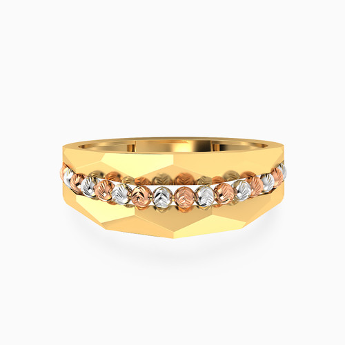 LGR1375 - Three Tone Beads Ring In 18K Gold - 21002111723-1.jpg