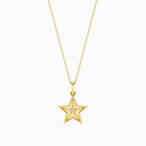 WN400 - Star Lab Grown Diamonds Gold Plated Necklace - MSP00896-4.jpg