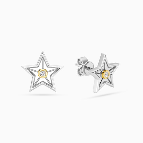 WE314 - Star Lab Grown Diamonds Sterling Silver Stud Earrings - MSE00896-1.jpg