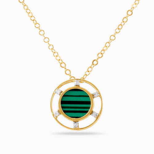 MLN1004 - Circle Diamonds & Colored Stones Necklace in 18K Gold - 21046110943-1.jpg