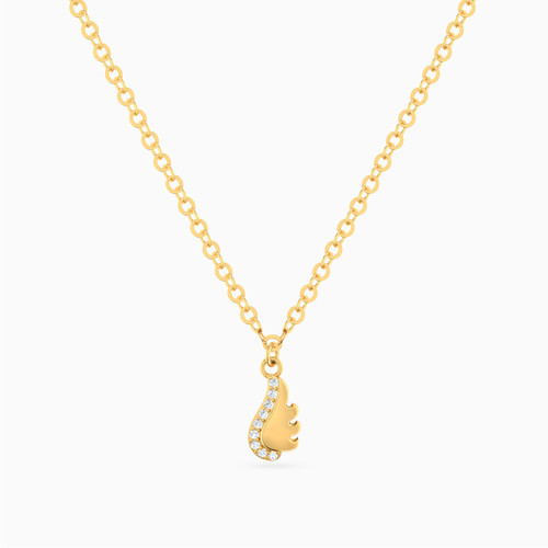 MLN1861 - Kids Single Wing Diamond Necklace In 18K Gold - 21046111262-1.jpg