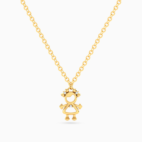 MLN1857 - Kids Little Girl Diamond Necklace In 18K Gold - 21046111258-1.jpg