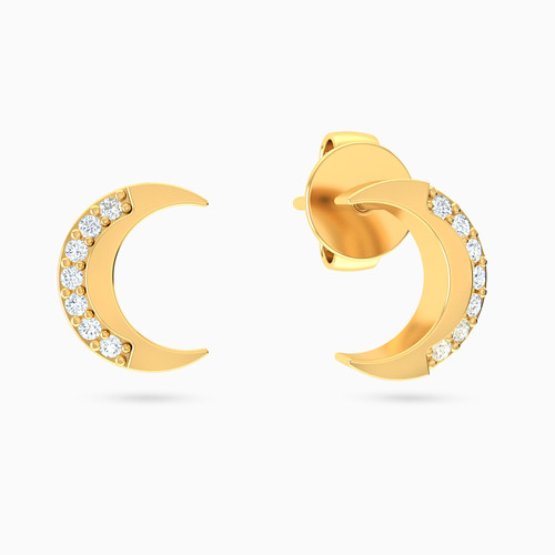 MLE552 - Kids Cresent Cubic Zirconia Stud Earrings in 18K Gold - 21051110419-1.jpg