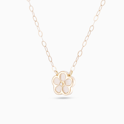MLN1872 - Kids Flower Pearl & Diamond Necklace in 18K Gold - 21046111270-1 .jpg