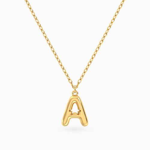 MLN1912 - Letter A Pendant Necklace in 18K Gold - 21046111284-1.jpg