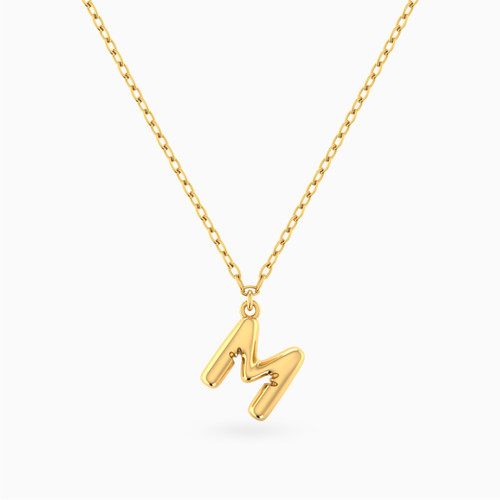 MLN1908 - Letter M Pendant Necklace in 18K Gold - 21046111280-1.jpg