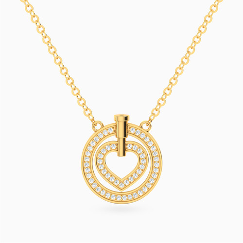 LDN2571 - Heart & Cirular Frames Diamond Necklace in 18K Gold - ENE00050-1.jpg
