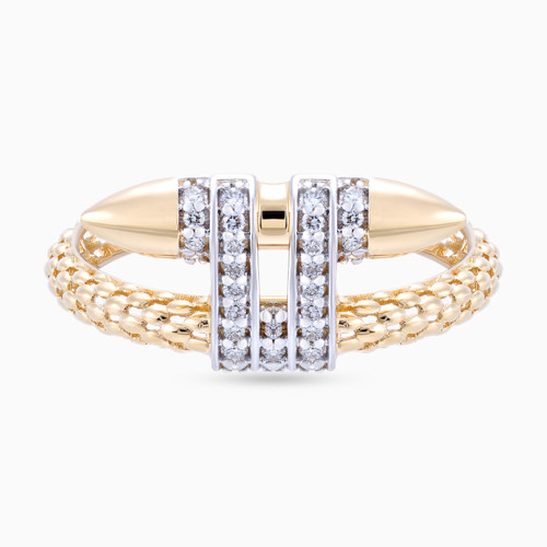 LDR3888 - Pointy Diamond Popcorn Ring in 18K Gold - ERG50016-1 .jpg