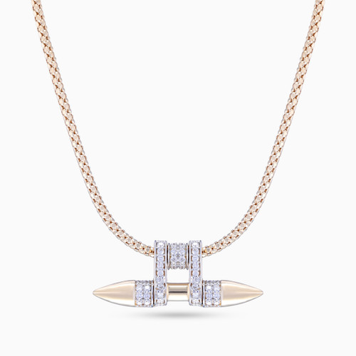 LDN2562 - Sculptural Bar & Loops Diamond Popcorn Necklace in 18K Gold - ENE50016-1 .jpg