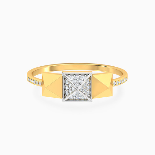 LDR3901 - Three Pyramids Diamond Ring 18K Gold - ERG50028-1.jpg