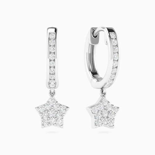LDE970 - Kids Star Diamond Huggie Earrings in 18K Gold - ER250054-1.jpg