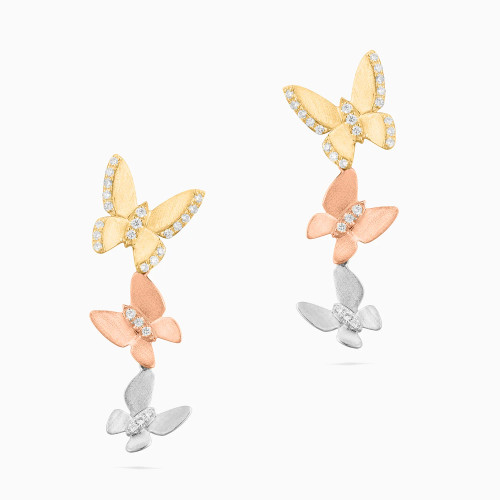 LDE978 - Three Butterflies Diamond Drop Earrings in 18K Gold - ER124145X8-1.webp