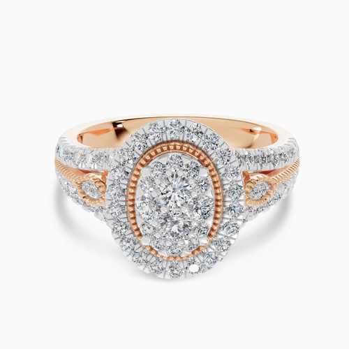 LDR3985 - Oval Cluster Diamond Halo Ring in 18K Gold - AJR28529-1.jpg