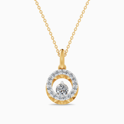 LDN2642 - Circular Frame Diamond Pendant Necklace in 18K Gold - SAP05998-YG-1.jpg