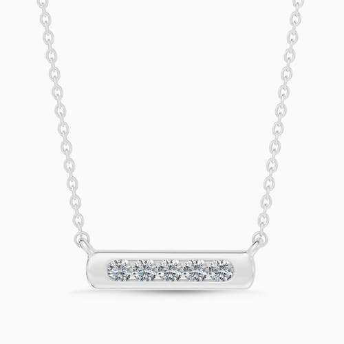 LDN2637 - Short Line Diamond Pendant Necklace in 18K Gold - SAP05812-WG-1.jpg