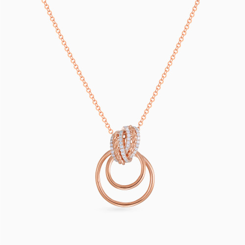 LDN2612 - Twisted Rope Bypass & Circles Diamond Pendant Necklace in 18K Gold - P51122-1.webp