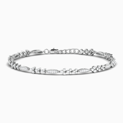 LDB817 - Marquise & Round Diamond Bracelet in 18K Gold - BR405125W18DI1-1.webp
