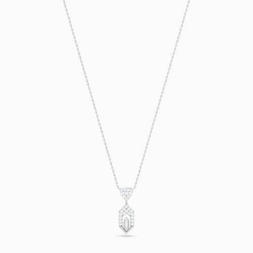 LDN2670 - Triangle & Hexagonal Frame Diamond Necklace in 18K Gold - NT407196W18DI1-1.webp