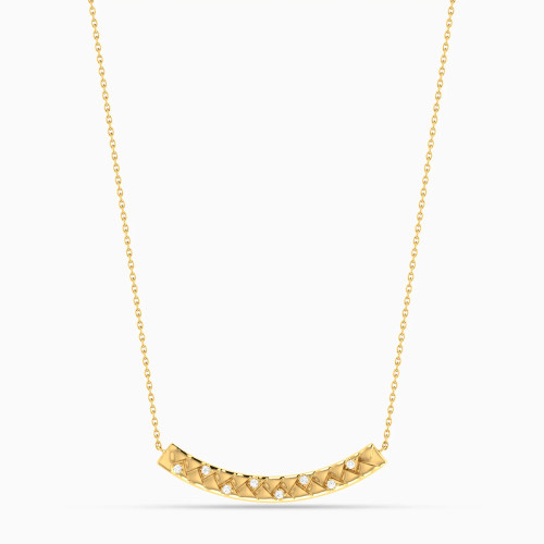 LDN2660 - Braid Pattern Curved Bar Diamond Necklace in 18K Gold - NT407779Y18DI1-1.webp