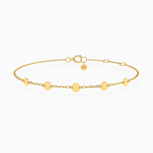 MLB877 -  Circles Chain Bracelet in 14K Gold - 101101400192180-1.jpg