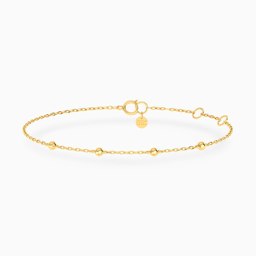 MLB878 -  Beads Chain Bracelet in 14K Gold - 101100200172180-1.jpg