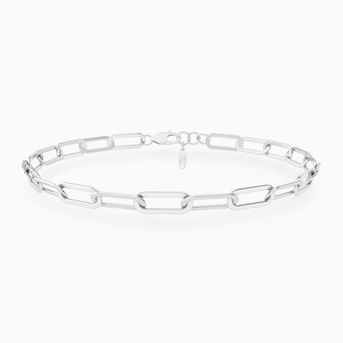 WB350 -  Paperclip Links Chain Bracelet in Sterling Silver - 167101400071200-1.jpg