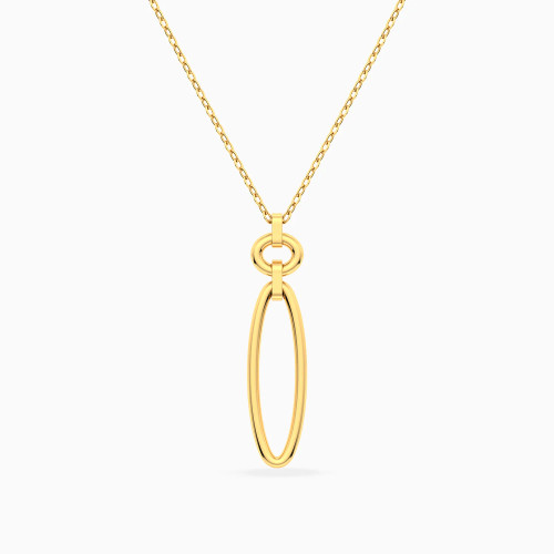 MLN2122 - Elongated Oval & Circle Links Necklace in 18K Gold - 21046111319-1.webp
