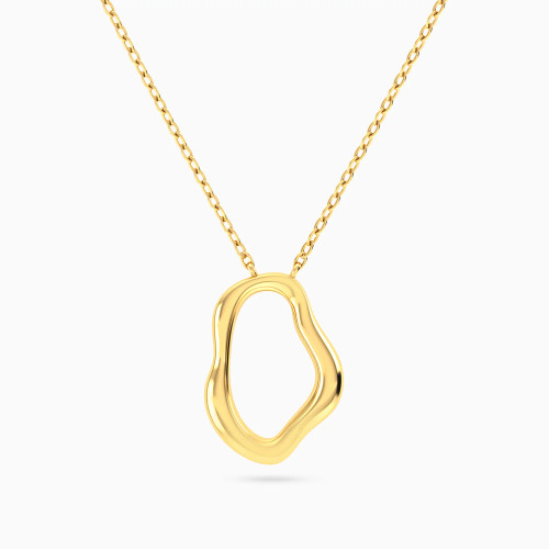 MLN2113 - Irregular Open Shape Necklace in 18K Gold - 21046111308-1.webp