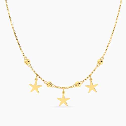 MLN2085 - Beads & Stars Necklace in 18K Gold - 21046111305-1.webp