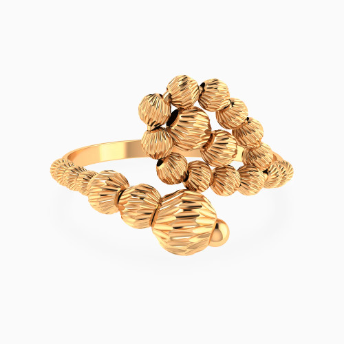 LGR1440 - Beaded Bypass Ring in 21K Gold - 22002020195-1.webp