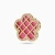 LGE253 - Cinquefoil Red Enamel Stud Earrings in 18K Gold - ORDFMAT55GBLMOP-3 .webp