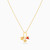 MLN2169 - Funky Girl  Star & Triangular Red Stone Necklace in 18K Gold - 21046111377-4.jpg