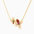LIN957 - Flower Colored Stones Necklace in 18K Gold - 111413180058-2.jpg