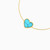 LIB34 - Heart Colored Stones Chain Bracelet in 18K Gold - 111305150212-3.jpg