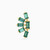 MLE579 -  Baguette Shaped Green Stones Stud Earring in 14K Gold - 1 Piece - 101031800232001-4.jpg