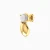 WE401 - Oval Discs & Colored Stones Drop Earrings in Yellow Gold Plating - 167031100362001-4.webp