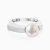 WR479 - Elevated Surface & Curved Opening Pearl Ring in Silver (Size 14) - 167021100731141-1.webp