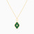 LIN461 - Arabesque Diamond & Green Stones Necklace in 18K Gold - 111405120070-3.jpg