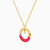 LIN861 - Circle Cubic Zirconia & Enamel Coated Necklace in 18K Gold - 111413110002-2.jpg