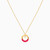 LIN861 - Circle Cubic Zirconia & Enamel Coated Necklace in 18K Gold - 111413110002-3.jpg