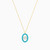 LIN865 - Oval Cubic Zirconia & Enamel Coated Necklace in 18K Gold - 111413170003-3.jpg