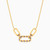 MLN1243 - Rectangle Colored Stones Necklace in 18K Gold - 21046111080-1.jpg
