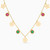 LIN965 - Multishaped Colored Stones Charms Necklace in 18K Gold - 111404180390-1.jpg