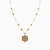 LIN967 - Flower Colored Stones Necklace in 18K Gold - 111404180392-3.jpg